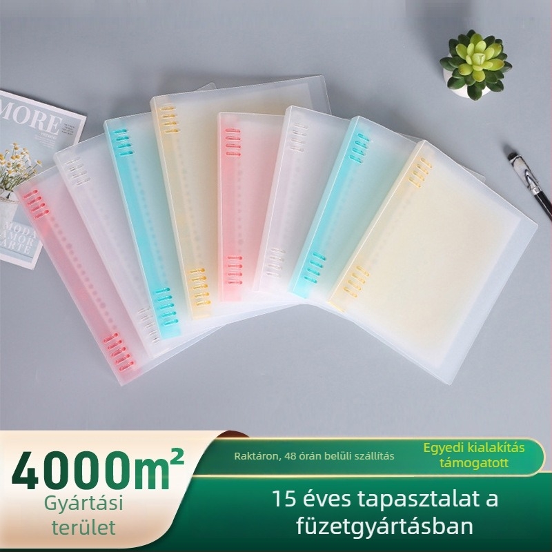 Személyre szabott PP borítású notesz készlet, leválasztható lapokkal, 100–200 oldal, 100 g papír, lap mérete testre szabható