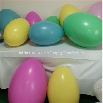 PVC-ból készült felfújható vízbeöntő tumbler tojás motívummal, interaktív oktató játék 7–14 éveseknek