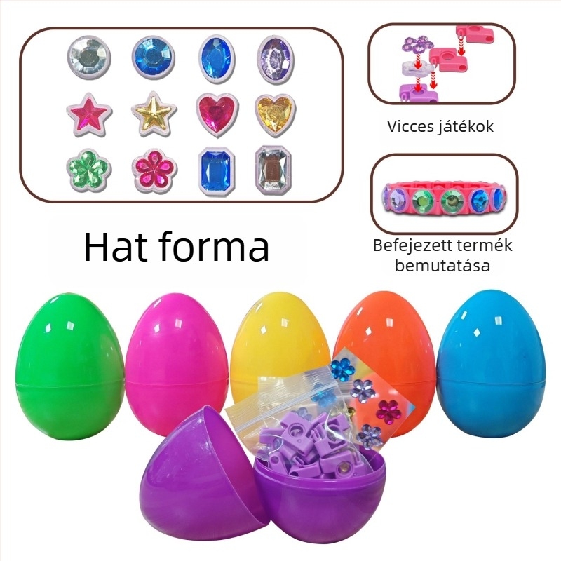 Műanyag húsvéti tojás héj játék, injekciós öntés, logó nyomtatás, márka Kater