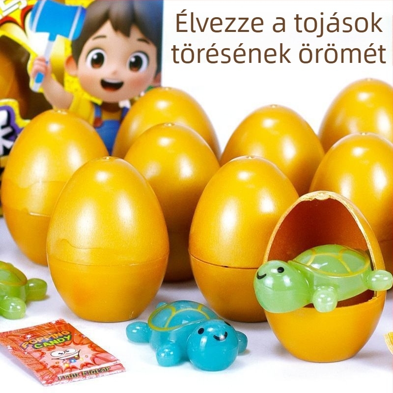 Műanyagból készült rejtett dobozos játék (Gashapon), kategória Húsvéti tojás, oktatási jellegű