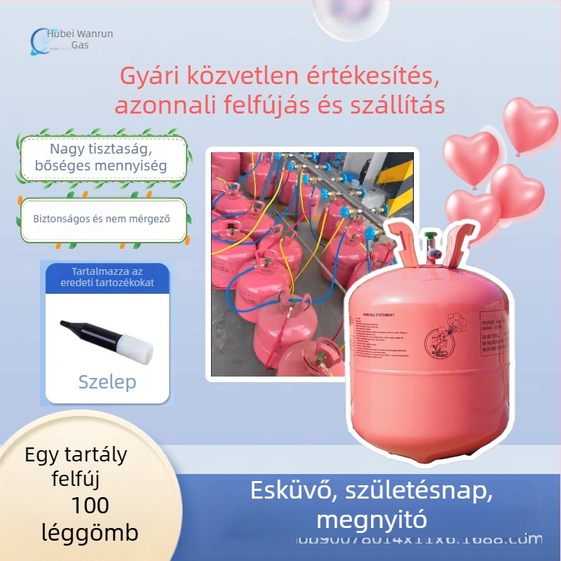 Otthoni magas tisztaságú hélium-tartály ballonokhoz pumpával