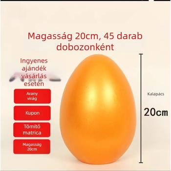 Arany tojás – nyitó ceremóniához rekvizíció, kreatív húsvéti tojás a vállalati rendezvényekhez, méretek 15 cm, 20 cm és 25 cm