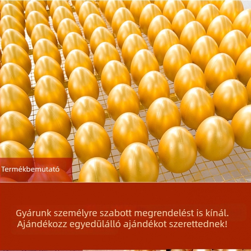 Műanyag húsvéti tojás – rekvizit rendezvényekhez és sorsolásokhoz, személyre szabás nélküli, logómentes, ajándék osztálytársaknak, Karácsony és költözés