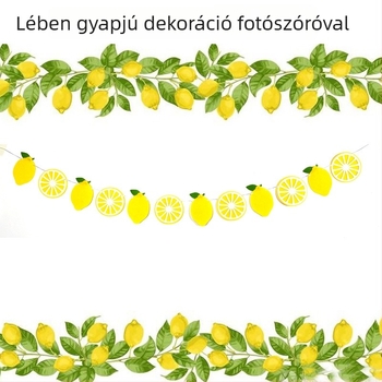 Citromos húzható zászló szett fotópropokhoz – anyag: vászon, stílus: egyszerű, helyszíni díszítő rekvizitek, márka Jiaping (Anyag: Vászon; Stílus: Egyszerű; Termékkategória: Helyszíni díszítő rekvizitek; Márka: Jiaping)