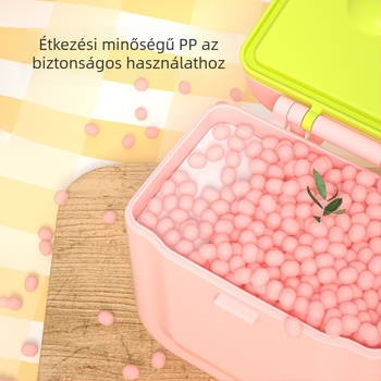 Toukie kétszintű tejpor tároló doboz babáknak, vonalkód a csomagoláson