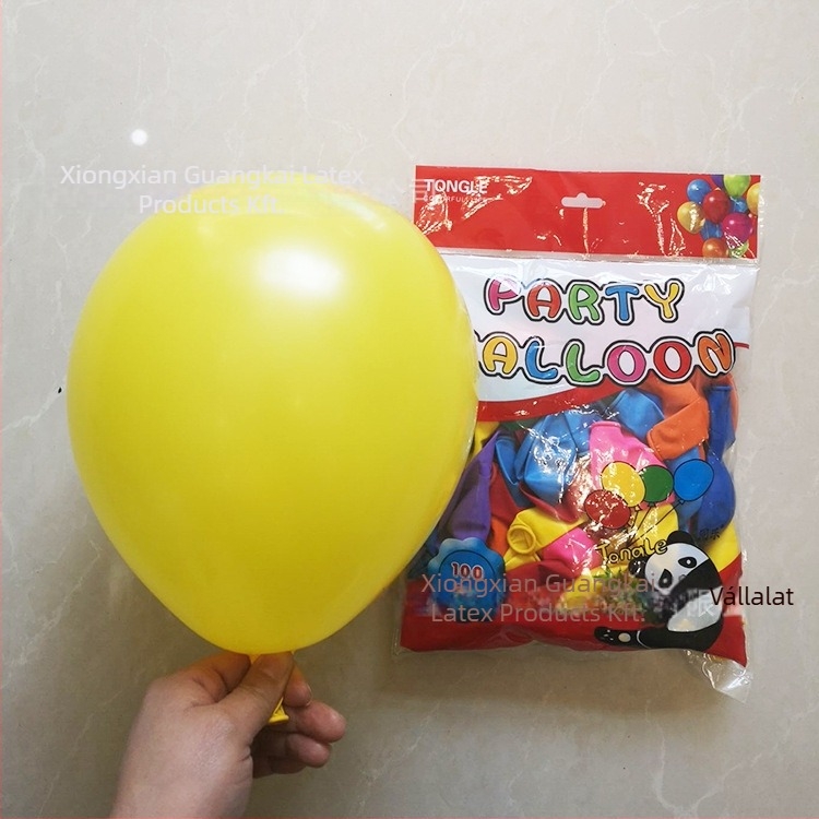 Tongle Balloon dekoratív latex gömbbalon, gömb alakú, egyedi logóval