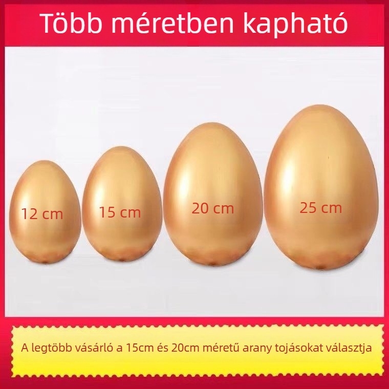 Gipszből készült aranytojás összetörő állvány ingatlan megnyitó eseményekhez