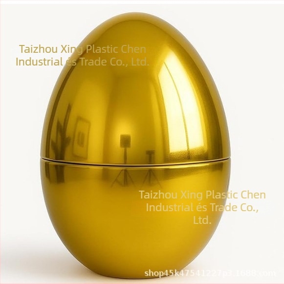 Húsvéti műanyag tojás – nyitható, Stackable dísz gashapon-stílusban, PP-ből, injekciós formázással, logóval testreszabható