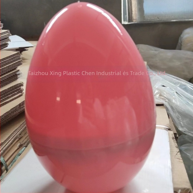 Húsvéti műanyag tojás – nyitható, Stackable dísz gashapon-stílusban, PP-ből, injekciós formázással, logóval testreszabható