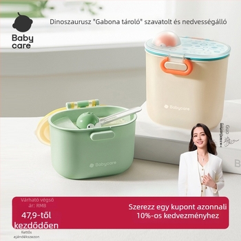 Taoqibaby hordozható tejpor adagoló doboz kirándulásokhoz, nassolnivaló rekesz, zárható nedvességálló tartály