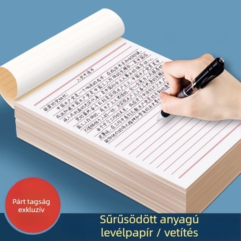 16K egyvonalas írópapír, vastított, egyetemistáknak szóló párttagsági űrlaphoz