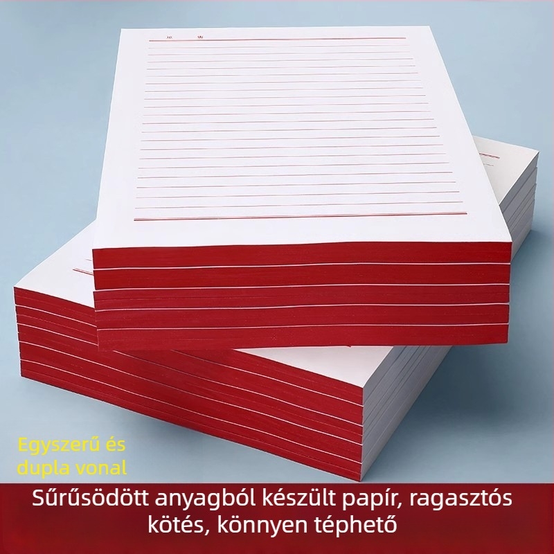 16K egyvonalas írópapír, vastított, egyetemistáknak szóló párttagsági űrlaphoz