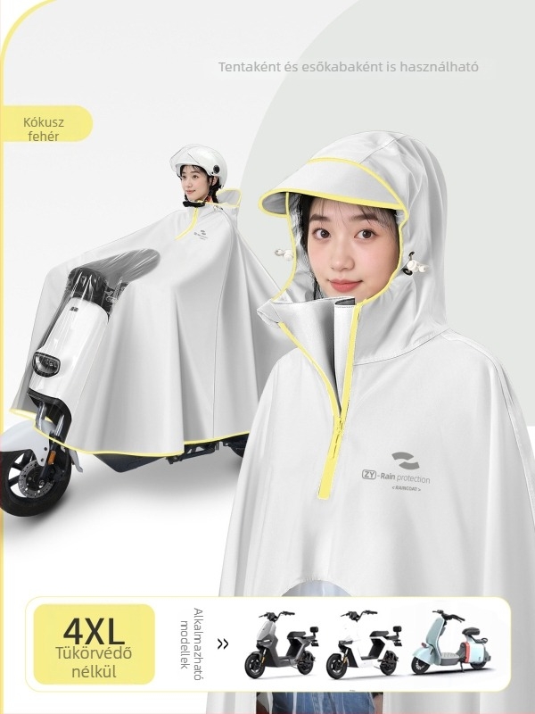 Oxford esőkabát motorkerékpárhoz/e-bike-hoz – egyszemélyes, hosszú fazon, PVC ragasztóval vízálló, felnőtt, márka Zhengyu 1