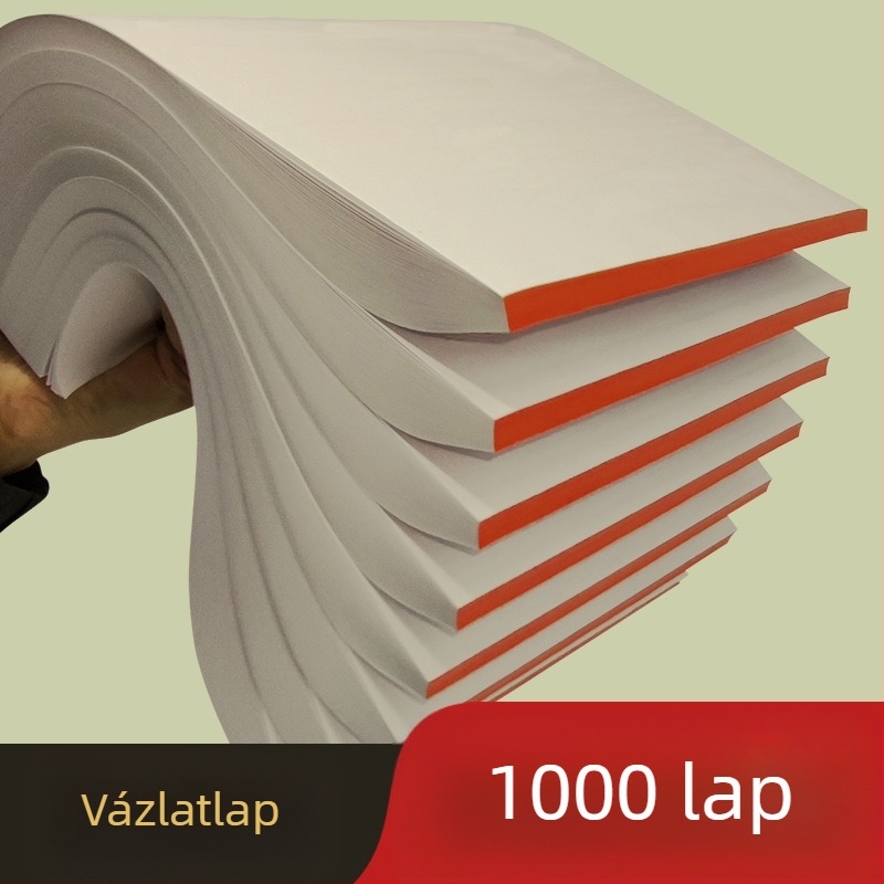 Vázlatpapír, 1000 lap diákoknak, üres lapok középiskolai és egyetemi használatra, szemvédő vázlatpapír