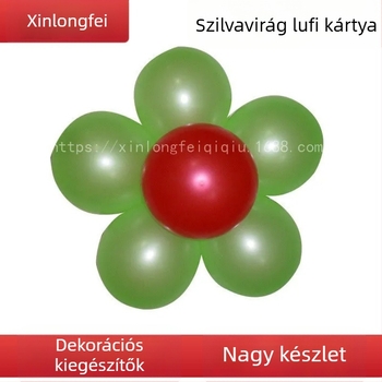 Xinlongfei műanyag lufi kiegészítők – szilva virág alakú, teljes készlet