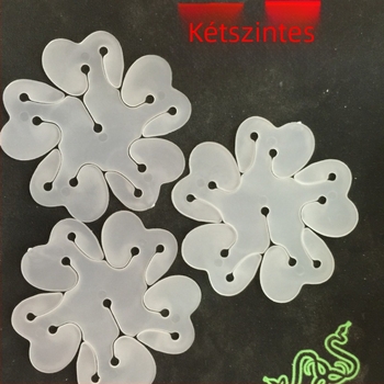 Xinlongfei műanyag lufi kiegészítők – szilva virág alakú, teljes készlet