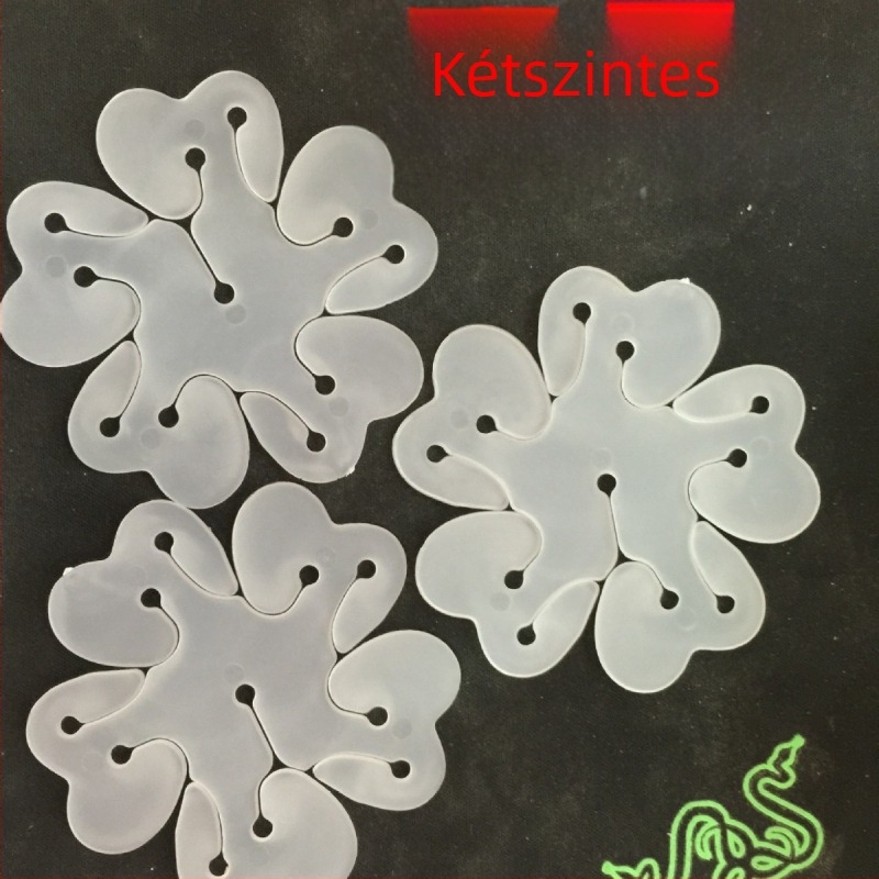 Xinlongfei műanyag lufi kiegészítők – szilva virág alakú, teljes készlet