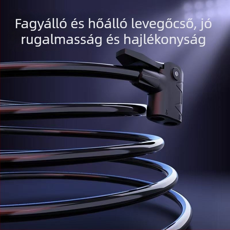 Magasnyomású kézi pumpa kerékpárokhoz, elektromos járművekhez, autókhoz és kosárlabdákhoz; vasból készült test; szelep típusa: másik; háztartási használatra alkalmas