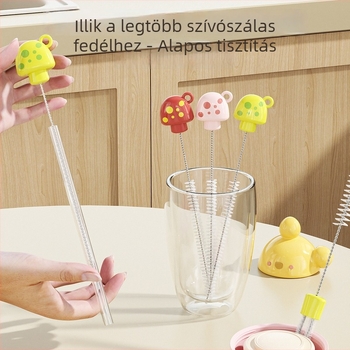 Baba cumisüveg és szívószál tisztító kefé – puha sörték, hosszabbított többfunkciós tisztító nyelet