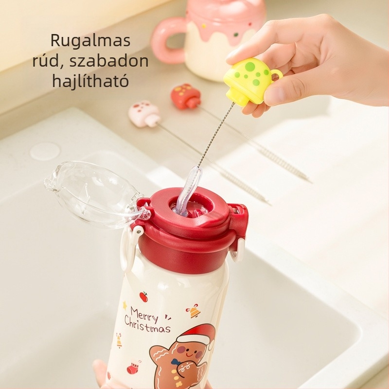 Baba cumisüveg és szívószál tisztító kefé – puha sörték, hosszabbított többfunkciós tisztító nyelet