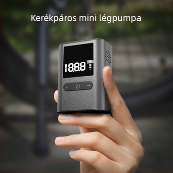 Kis méretű intelligens vezeték nélküli kerékpárlégpumpa digitális kijelzővel — ABS alumíniumötvözet, 7,4V, kevesebb mint 80W, egyhengeres, 25 L/min