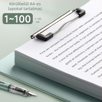 A4 klipek dosja — PP anyag; egy erős klip; lemezes vastagsága 150c; márka Qidiguan; modell 298