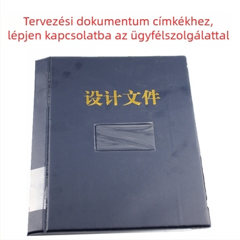 Mérnöki rajzokhoz kötőmappa, egylklipszes, műanyag, logónyomtatás, testreszabás elérhető