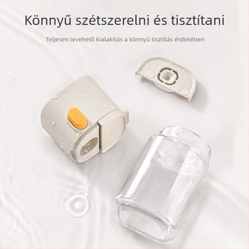 Üvegből készült sótartó dupla nyílású adagolóval, pontos adagolás, konyhai nyomó adagoló