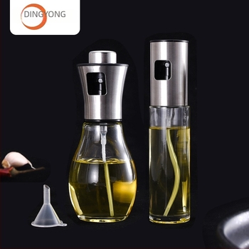 Olajspray üveg - üveges test, nyomásos permetezés, modern minimalista stílus