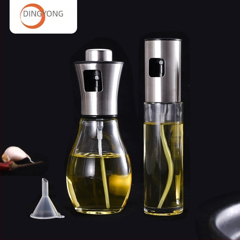Olajspray üveg - üveges test, nyomásos permetezés, modern minimalista stílus