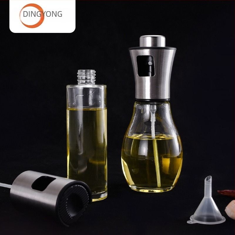 Olajspray üveg - üveges test, nyomásos permetezés, modern minimalista stílus