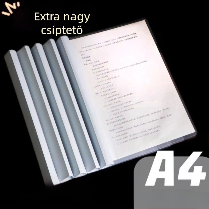 3,0 cm-es extranagy A4-es iratgyűjtő rugós zárakkal dokumentumokhoz, szerződésekhez, jelentésekhez és ajánlatokhoz