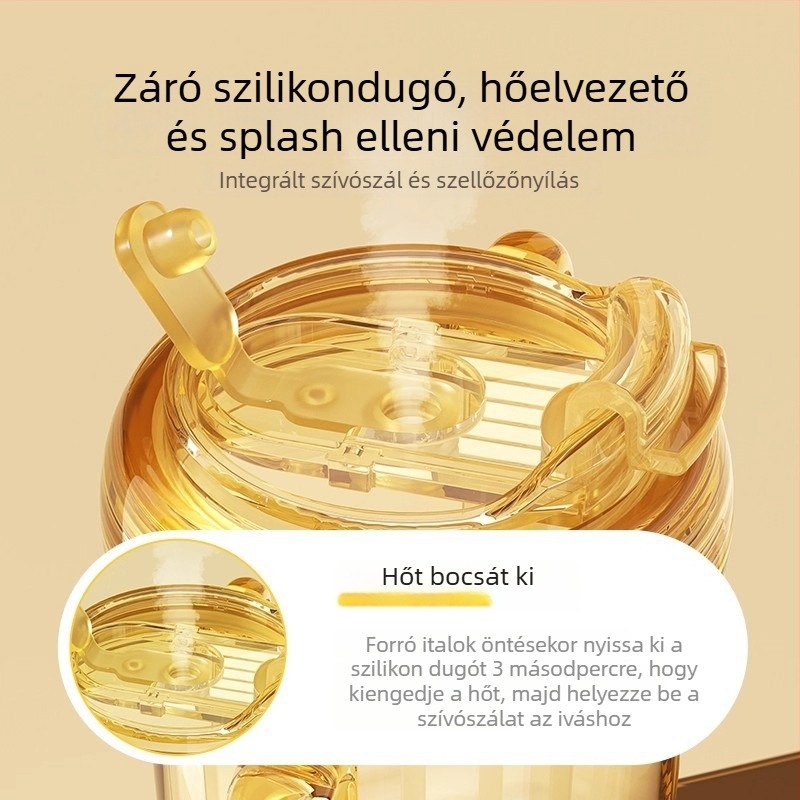 PPSU gyerekeknek készült tejpohár, rajzfilmszerű stílus, pohár közvetlen iváshoz szívóval, 1–3 évesek és afelett, esésálló tanuló pohár a Youkebei-től