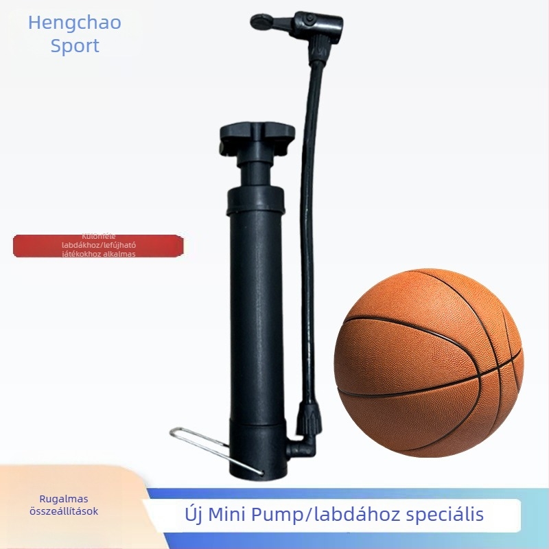 Hengchao Mini Lábpumpa – Hordozható, Nagynyomású Labdákhoz (kosárlabda, foci és röplabda), Műanyag ház