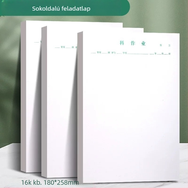 Diákok házi feladatához készült gyakorlatlapok: matematika, angol nyelv, nyelv és kultúra, történelem és fizika — gyakorló lapok (40 oldal)