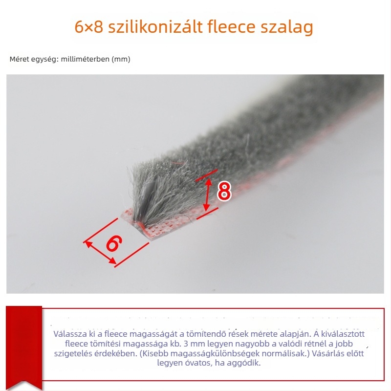 Ajtó- és ablak tömítő szalag, alumíniumötvözet, modell YL-MTPT, kopásálló és öregedésálló, tömítés, ütésállóság és hangszigetelés