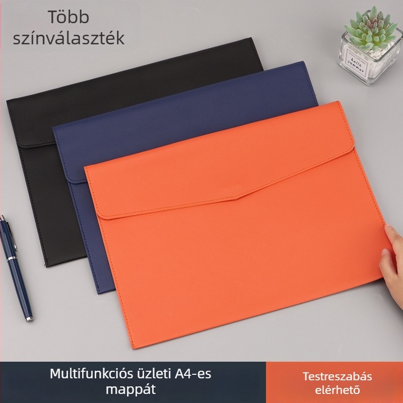 Bőr dokumentumtáska mágneszáras, téglalap alakú, márka Wenzhou zhenyan stationery