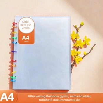 Dokumentumokhoz készült befestő kötet leválasztható oldalakkal, tanúsítványok és gyűjtemények számára, vastag tárolóalbum