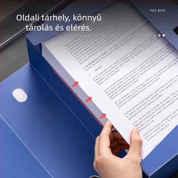 Műanyag fájl-doboz, modell 5685, PVC, hátsó szélesség 100 mm, márka Effective