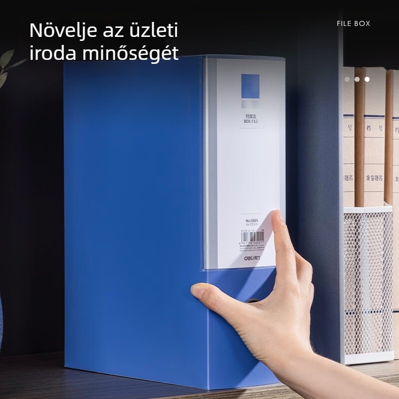 Műanyag fájl-doboz, modell 5685, PVC, hátsó szélesség 100 mm, márka Effective
