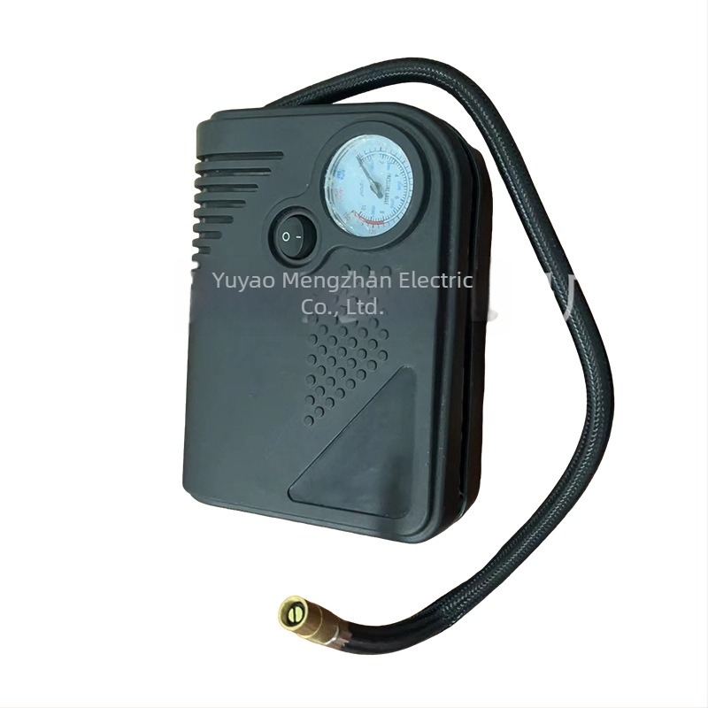 12V-os mini autó légpumpa manométerrel és pointer kijelzővel, 120W