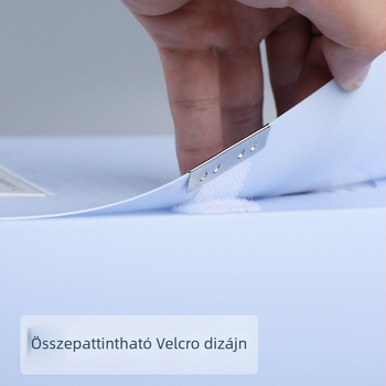 A4-es műanyag iratszekrény, PP anyag, S kampó és hurkoló záródású hajtogatott mappa, Youlejia márka, hátsó szélesség 50