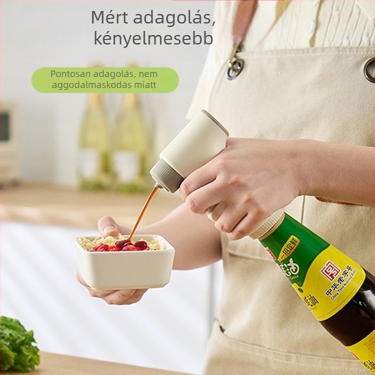 Pisztolytípusú kézi pumpa osztrigás szószhoz, ABS, nyomtatott logó, koreai stílus, Pan Hong