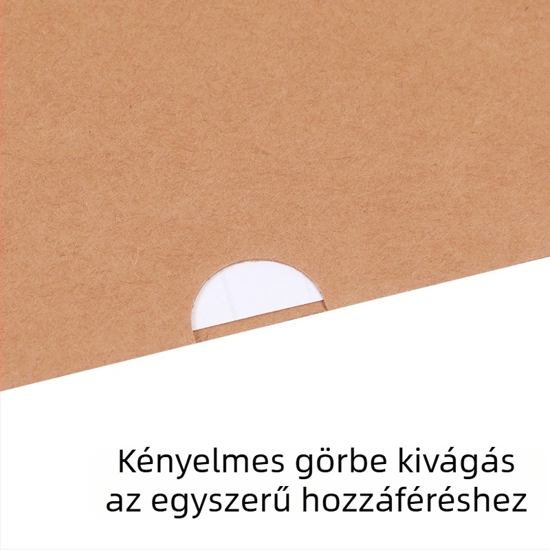 Kraftpapír L-alakú mappa védőhüvelyvel, osztályozó rendező