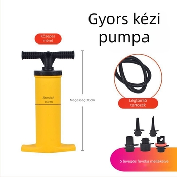 Magasnyomású kézi pumpa felfújható sátrakhoz, hajókhoz, kajakokhoz, medencékhez és matracokhoz