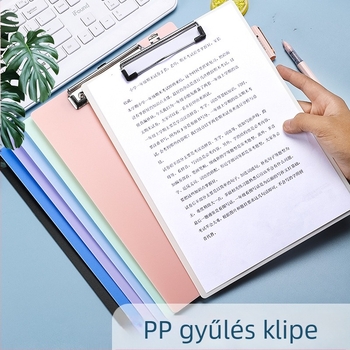 PP tábla csipesz - modell PP board clip, anyag PP, A4 papírhoz