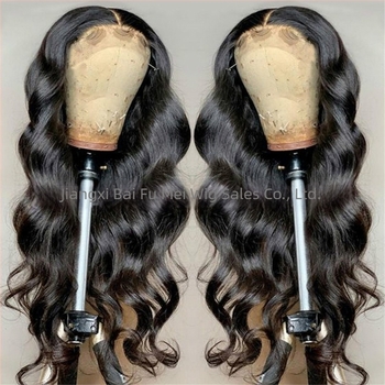 Baifumi 103F Hosszú göndör paróka középső frufruval, Body Wave, magas hőmérsékletű szálak