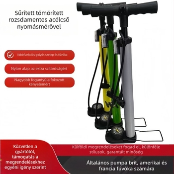 Kézi magasnyomású pumpa kerékpárhoz, termékkód 6045-b
