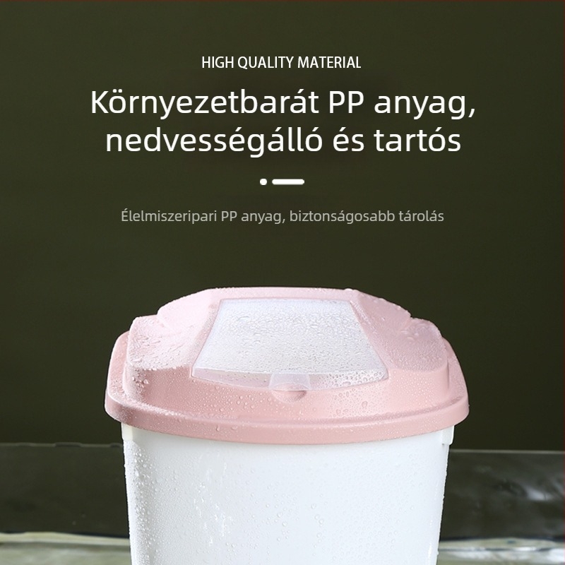 Zárt rizstároló doboz rovar- és nedvességálló, élelmiszer-minőségű, japán stílusú, otthoni használatra, 25 kg