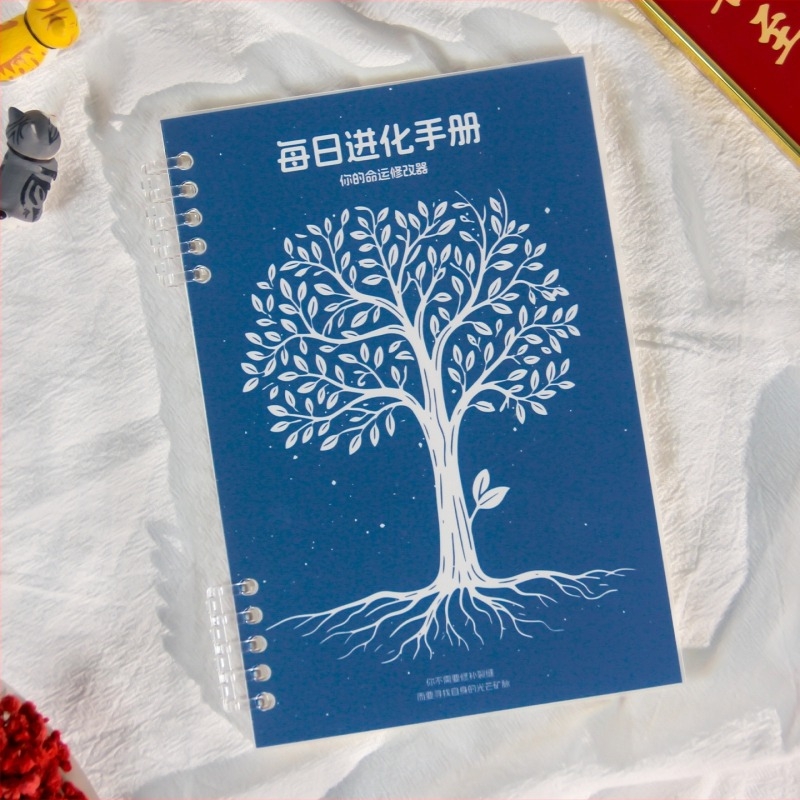 Gao xiaoqi Mindfulness Growth Notesz — szabadon kötött, PP borító, Dowling papír, 120 g/m², 50–100 oldal, Egyszerű stílus